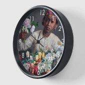 Frederic Bazille - Junge Frau mit Peonies Uhr (Winkel)