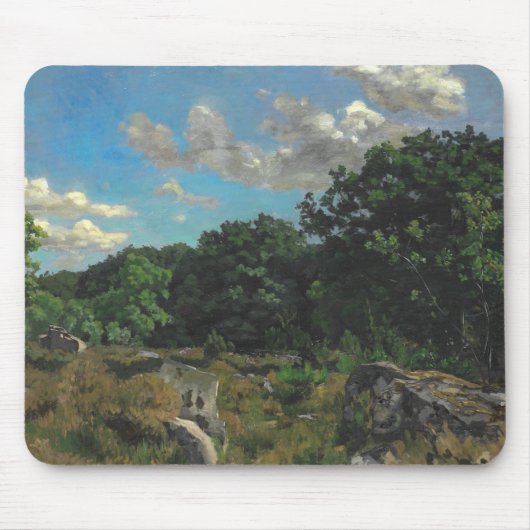 Frederic Bazille - Landschaft in Chailly Mousepad (Vorne)