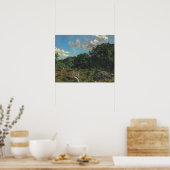 Frederic Bazille - Landschaft in Chailly Poster (Küche)