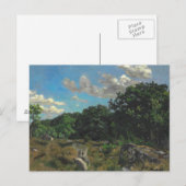 Frederic Bazille - Landschaft in Chailly Postkarte (Vorne/Hinten)