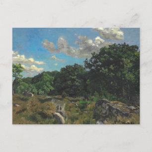 Frederic Bazille - Landschaft in Chailly Postkarte