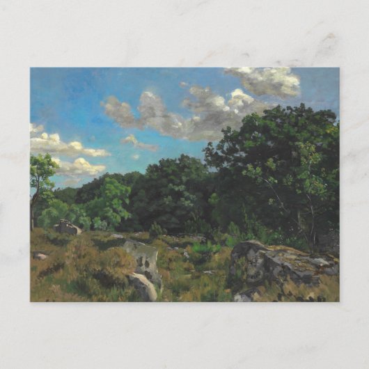 Frederic Bazille - Landschaft in Chailly Postkarte (Vorderseite)