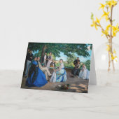 Frederic Bazille - The Family Wiedersehen Karte (Gelbe Blume)