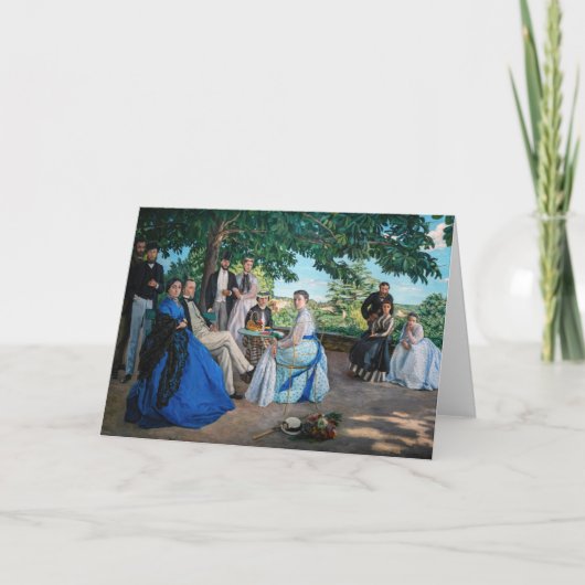 Frederic Bazille - The Family Wiedersehen Karte (Vorderseite)