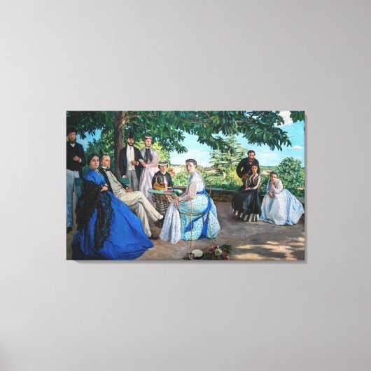 Frederic Bazille - The Family Wiedersehen Leinwanddruck (Vorderseite)