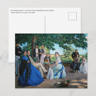 Frederic Bazille - The Family Wiedersehen Postkarte