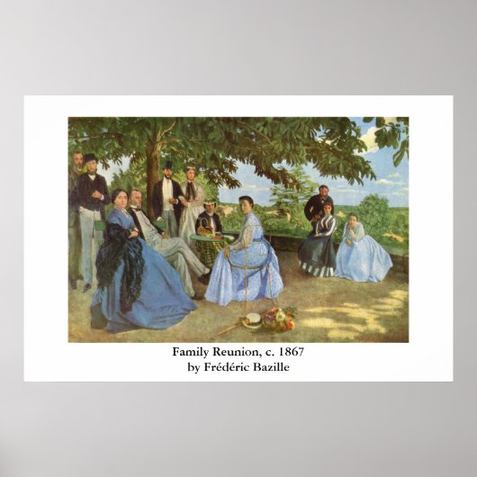 Frédéric Bazille's Family Wiedersehen Poster (Vorne)