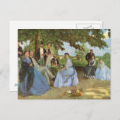 Frédéric Bazille's Family Wiedersehen Postkarte (Vorne/Hinten)