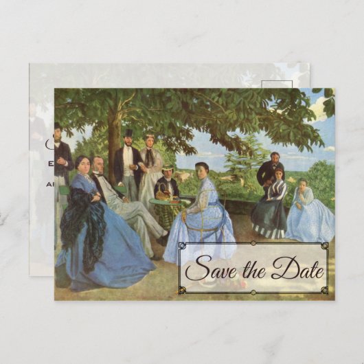 Frédéric Bazille's Family Wiedersehen Save the Dat Postkarte (Vorne/Hinten)