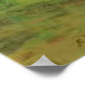 Frédéric Bazille's Paysage au bord du Lez Poster (Ecke)