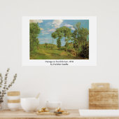 Frédéric Bazille's Paysage au bord du Lez Poster (Küche)