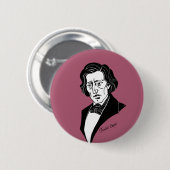 Frederic Chopin Button (Vorne & Hinten)