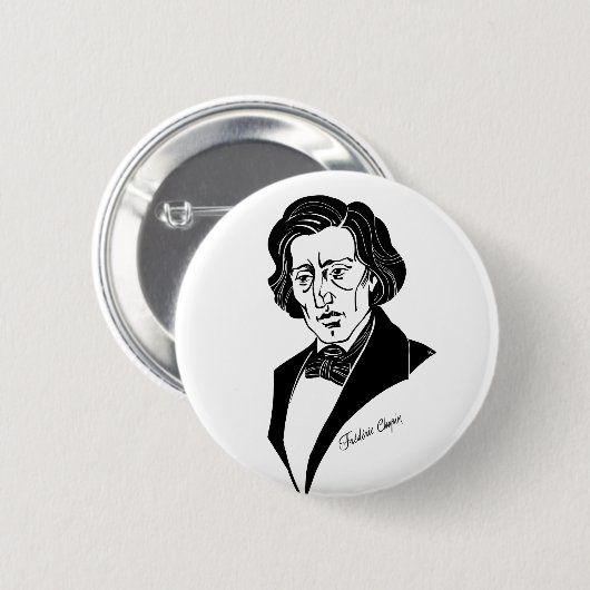 Frederic Chopin Button (Vorne & Hinten)