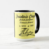 Frédéric Chopin Combo Tasse, 15 oz Tasse (VorderseiteRechts)