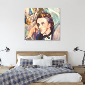 Frederic Chopin Composer Musiker Portrait Berühmt Leinwanddruck (Insitu (Schlafzimmer))