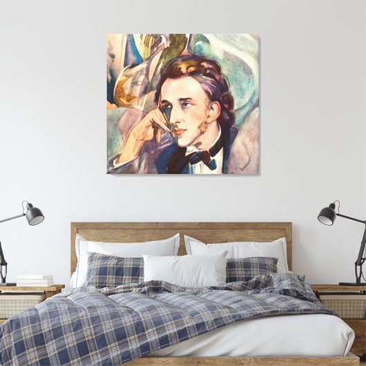 Frederic Chopin Composer Musiker Portrait Berühmt Leinwanddruck (Insitu (Schlafzimmer))