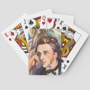 Frederic Chopin Composer Musiker Portrait Berühmt Spielkarten