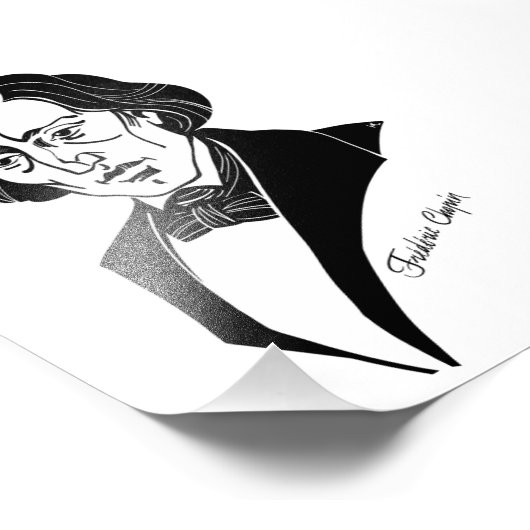 Frederic Chopin Fotodruck (Ecke)