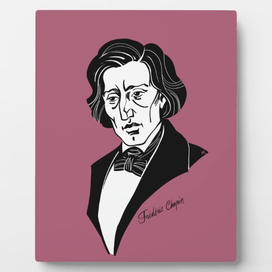 Frederic Chopin Fotoplatte (Vorderseite)