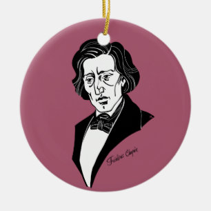 Frederic Chopin Keramik Ornament