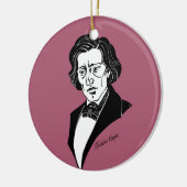 Frederic Chopin Keramik Ornament (Links)