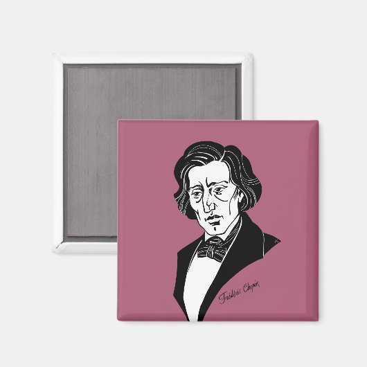Frederic Chopin Magnet (Vorderseite/Rückseite)