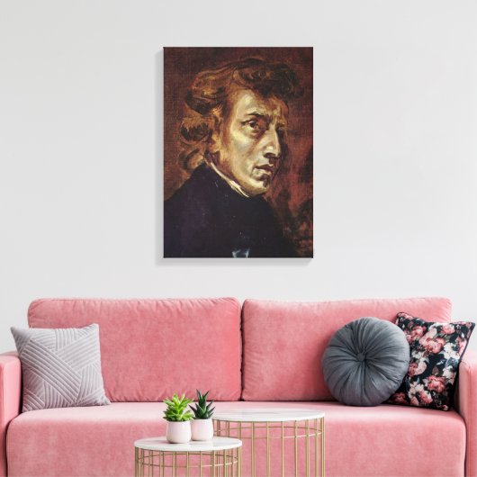 Frédéric Chopin Portrait Leinwanddruck (Insitu (Wohnzimmer))