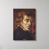 Frédéric Chopin Portrait Leinwanddruck (Vorderseite)