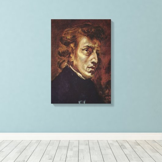 Frédéric Chopin Portrait Leinwanddruck (Insitu (Holzboden))