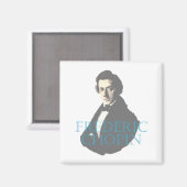 Frédéric Chopin-Portrait Magnet (Vorderseite/Rückseite)