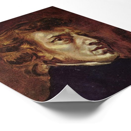 Frédéric Chopin Portrait Poster (Ecke)