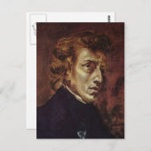 Frédéric Chopin Portrait Postkarte (Vorne/Hinten)