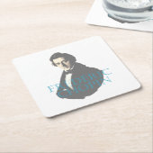 Frédéric Chopin-Portrait Rechteckiger Pappuntersetzer (angewinkelt)