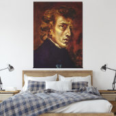 Frederic Chopin Portrait von Eugene Delacroix Leinwanddruck (Insitu (Schlafzimmer))