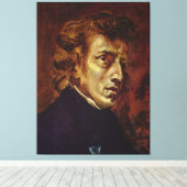 Frederic Chopin Portrait von Eugene Delacroix Leinwanddruck (Insitu (Holzboden))