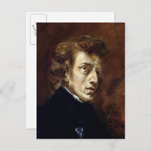 Frederic Chopin Postkarte (Vorne/Hinten)