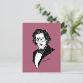 Frederic Chopin Postkarte (Stehend Vorderseite)