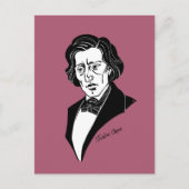Frederic Chopin Postkarte (Vorderseite)