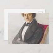 Frédéric Chopin Postkarte (Vorne/Hinten)
