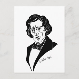 Frederic Chopin Postkarte