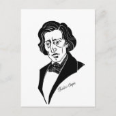 Frederic Chopin Postkarte (Vorderseite)