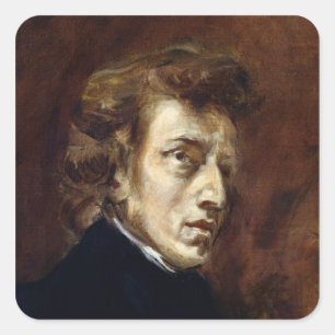 Frederic Chopin Quadratischer Aufkleber