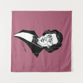 Frederic Chopin Wandteppich (Vorderseite (Horizontal))