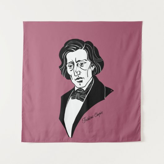 Frederic Chopin Wandteppich (Vorderseite)