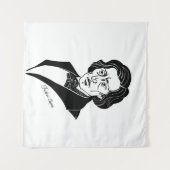 Frederic Chopin Wandteppich (Vorderseite (Horizontal))