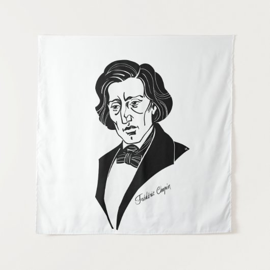 Frederic Chopin Wandteppich (Vorderseite)
