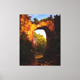 FREDERIC CHURCH The Natural Bridge, Virginia 1852 Leinwanddruck