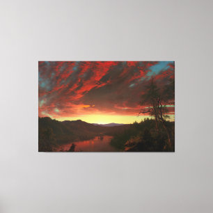 FREDERIC E. CHURCH Twilight in the Wilderness 1860 Leinwanddruck