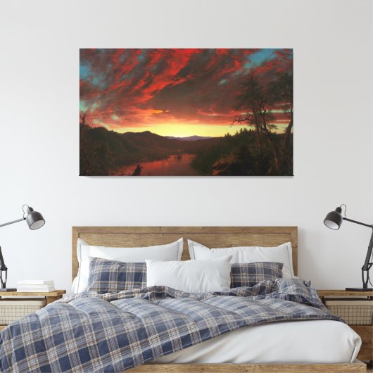 FREDERIC E. CHURCH Twilight in the Wilderness 1860 Leinwanddruck (Insitu (Schlafzimmer))