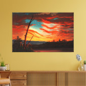 FREDERIC E. CHURCH - UNSER BANNER IM HIMMEL - 1861 LEINWANDDRUCK (Insitu (Wohnzimmer))